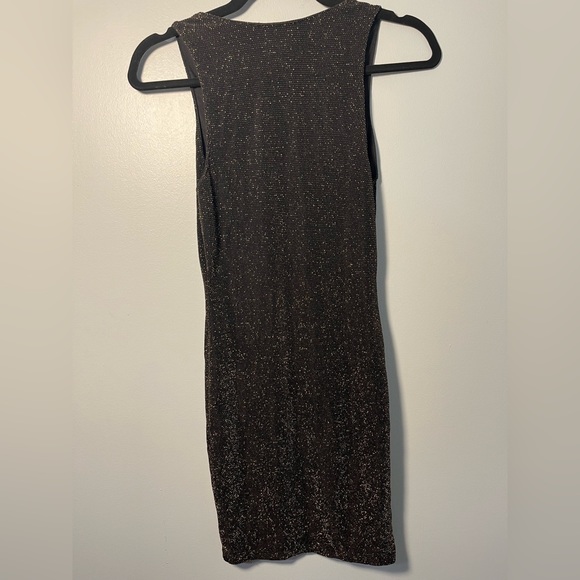 • Forever 21 Sparkly Shimmer Dress Gold and Black - Picture 3 of 12
